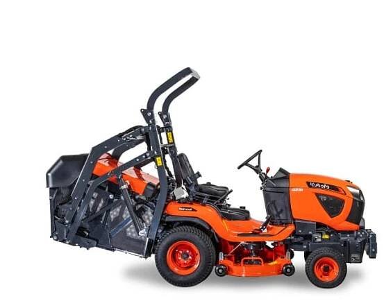 Traktorová diesel kosačka Kubota G231HD zboku