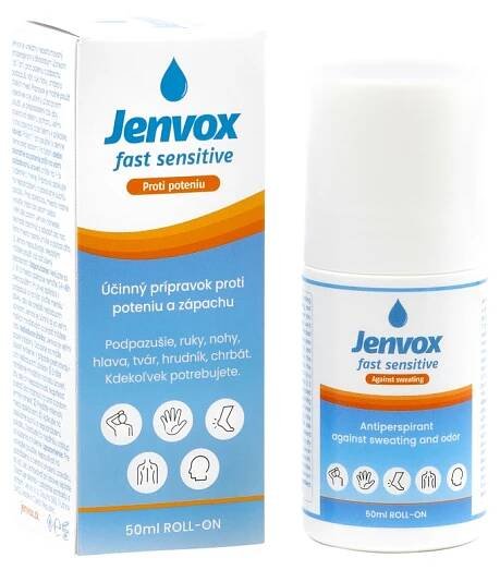 Jenvox Fast Sensitive - šetrný antiperspirant proti poteniu a zápachu
