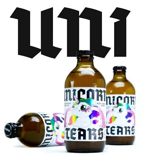 Unicorn Tears | Beer Label — Lewis McGuffie's Typeface Design Portfolio Website