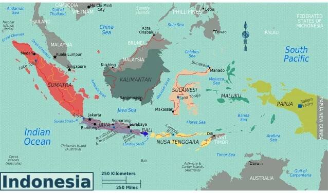 Maps of Indonesia | Collection of maps of Indonesia | Asia | Mapsland | Maps of the World