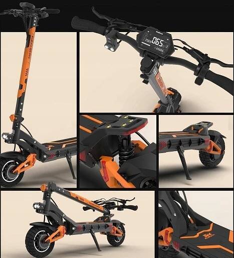 Kukirin G3 Pro Terénní elektrické vozidlo 2400W 52V 23AH 65KM/H+10Dárek Počet kol 2