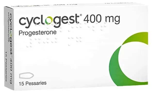 Čípky Cyclogest s progesteronem - 400mg x 15 - Hevert Germany