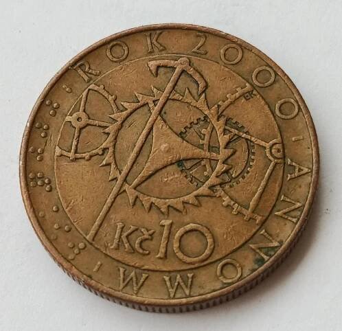 10 Kč s ORLOJÍ rok 2000 - Numismatika