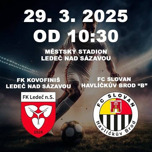 FK Kovofiniš Ledeč nad Sázavou vs. FC Slovan Havlíčkův Brod ‚B – Fotbalový klub
