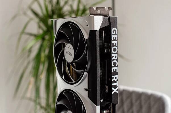 MSI’s RTX 5070 Ti has a triple-fan layout.