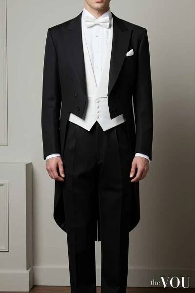 White Tie Tailcoat Silhouette