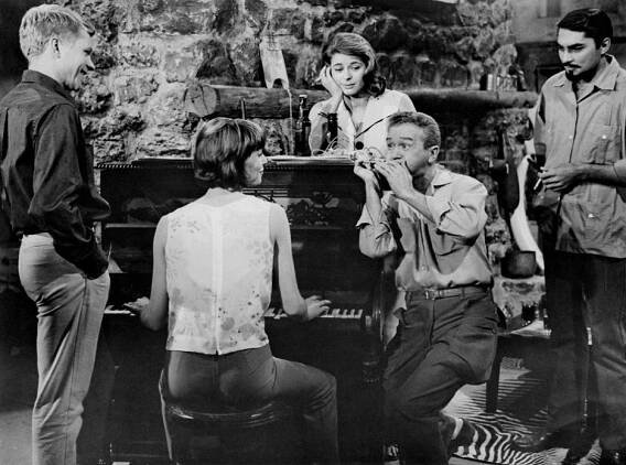 Hatari! - Z filmu - Hardy Krüger, Elsa Martinelli, Michèle Girardon, Red Buttons