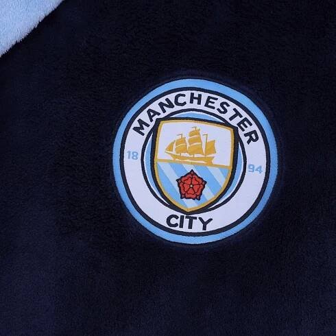 Župan Manchester City FC, modrý, fleece | L Značka ostatní