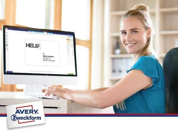 Jak potisknout etikety Avery Zweckform