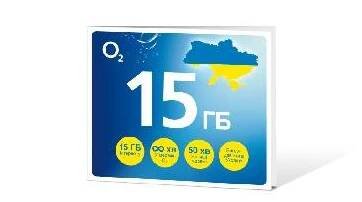 O2 Předplacená karta GO UKRAJINA 15 GB