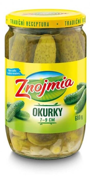 Znojmia Okurky 7 - 9 cm 4 x 680 g - Okurky, Konzervovaná zelenina, Konzervované potraviny, hotová jídla, směsi, Trvanlivé
