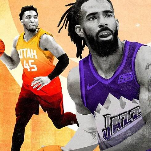 "Mike Conley and Donovan Mitchell On-Court Partnership" Wallpaper