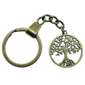 strom života přívěšek na klíče bronz