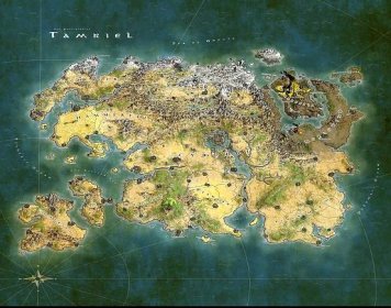 Detailed Tamriel Map