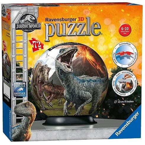 Ravensburger 3D Puzzle 117574 Jurský svět 72 dílků