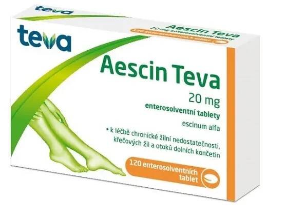 Aescin Teva 20mg tbl.ent.120