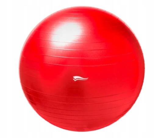 Měkký gymnastický míč CRIVIT Ø 65 cm (výška cca 160 – 175 cm) červený