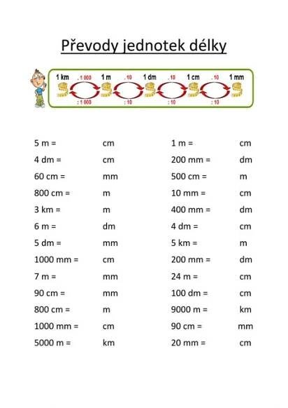 Interactive Length Conversion Worksheet