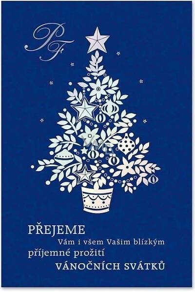 Ditipo Přání vánoční PF Modré 120 x 180 mm - VMD drogerie a parfumerie