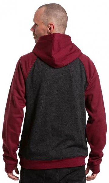 mikina Meatfly Gravel - Wine/Black Heather