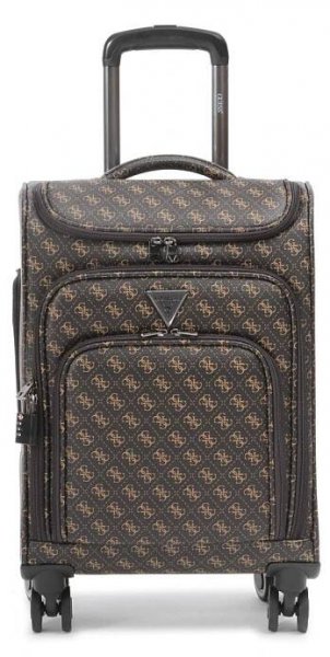Střední kufr Guess Divvy Q Travel TWQ883 09830 Hnědá