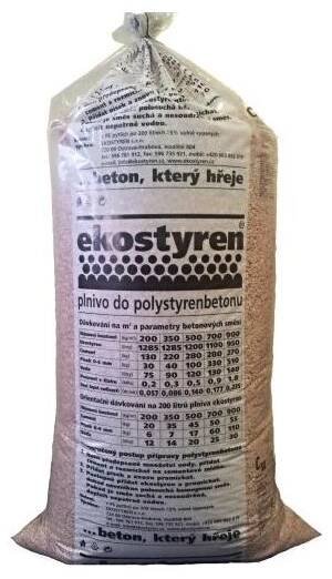 Ekostyren Polystyrenová drť do betonu 200 l od 319 Kč