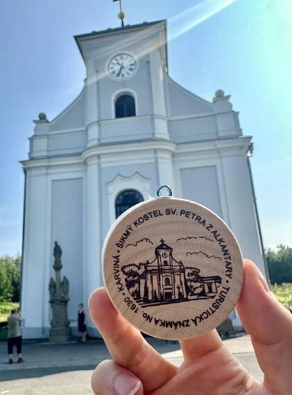 Turistická známka 1630 šikmý kostel - Sběratelství