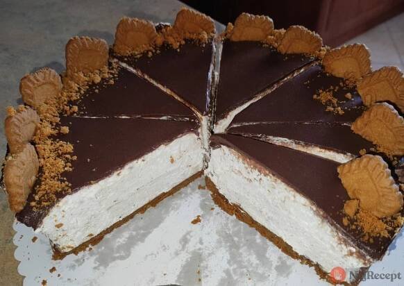 Nepečený Lotus cheesecake s čokoládovou polevou | NajRecept.sk