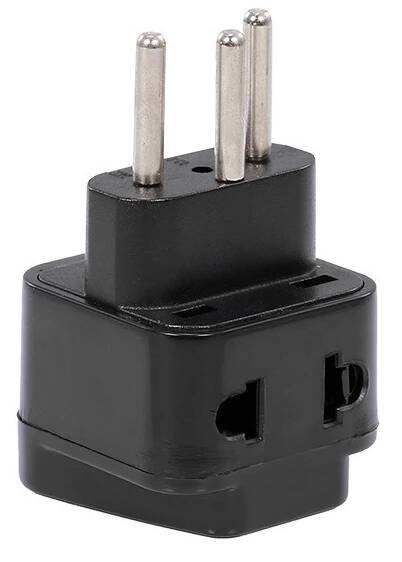 Hochwertiger Swiss Embedded Conversion Plug 5-Loch-Adapterstecker Swiss Plug to Universal Socket Reisestecker Adapter Schwarz