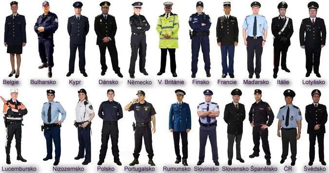 Poznej „svého“ policistu: policejní uniformy v České republice a jinde v Evropě