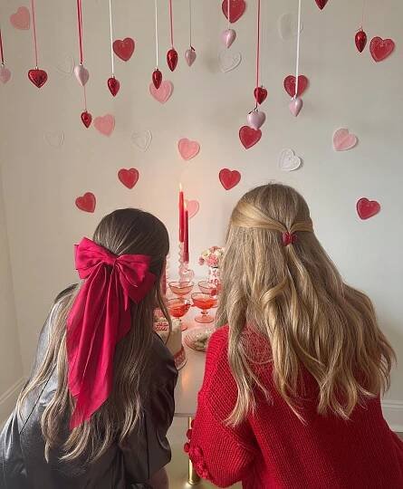 soaking up every valentine & galentine moment this week 💌 this is your sign to embrace the pink and the hearts 💕 we get a whole holiday just for love! let’s celebrate 🎀💘♥️ party supplies: https://liketk.it/4whZ1 🏷️ Valentine’s Day hosting, Galentine’s Day, galentines day hosting, galentines party, girly decor, valentine aesthetic, valentine theme, valentine vibes, Pinterest girl, Pinterest aesthetic 