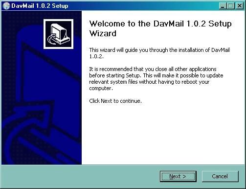 DavMail POP/IMAP/SMTP/Caldav/Carddav/LDAP Exchange Gateway - Windows setup