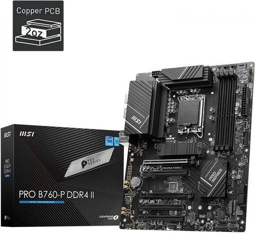 MSI PRO B760-P DDR4 II základní deska Intel B760 LGA 1700 ATX