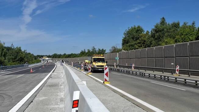 Po třech měsících končí omezení kvůli opravě dálnice D5 v úseku mezi kilometry 122 - 129