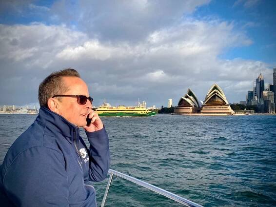 ICOMIA Joe Lynch. Sydney Boat Show. GMBA