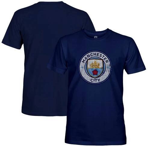  Manchester City 1863FC Badge T-Shirt - Navy