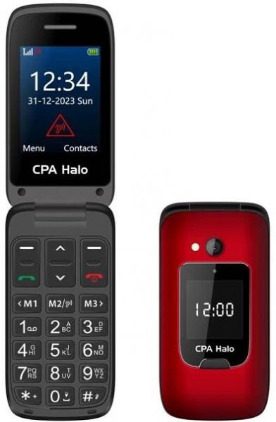 Mobilní telefon CPA Halo 25 Senior (CPA HALO 25 RED) červený - s kosmetickou vadou - 12 měsíců záruka