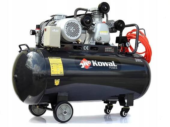Kompresor - 200L betónový mixér - 1 000 W energie.