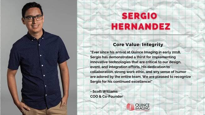 Employee Spotlight February 2022 - Quince Imaging