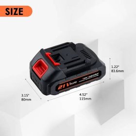21V-2.0Ah Mini-Chainsaw Li-Ion Battery Large Capacity 10C High-Rate Discharge Rechargeable Battery for Cordless Electric Tools Leaf Blower Electric Hedge Trimmer-for makita type