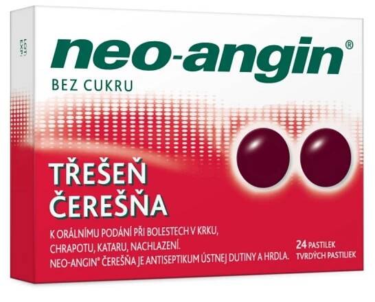 Neo-angin bez cukru Třešeň orm.pas.24