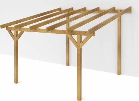 Pergola Dřevěná pergola ke zdi domu Classico hloubka od 400 - BSH