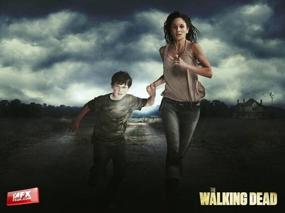 Chandler Riggs, Sarah Wayne Callies - Živí mrtví - Série 2 - Fotosky
