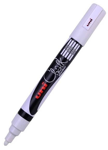 UNI PWE-5M ChalkMarker křídový bílý - teraprint.cz