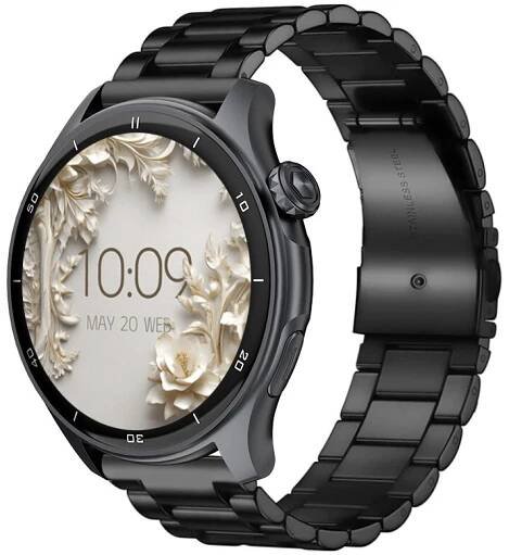 Chytré hodinky Madvell Talon 2 s GPS a bluetooth voláním černé s ocelovým tahem