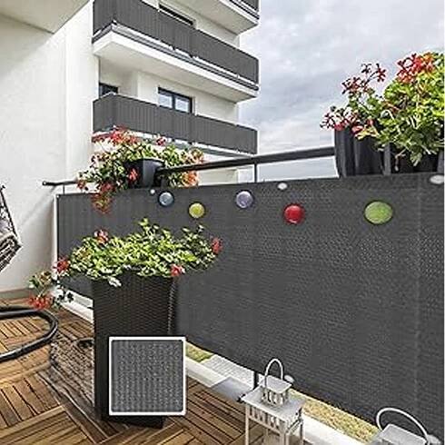 Balkonová krytka Terasová síť na balkon Terasa Plot 1,5x5 m UV 95% Šířka výrobku 150 cm