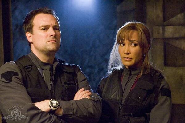 Hvězdná brána: Atlantida - Instinkt - Z filmu - David Hewlett, Rachel Luttrell
