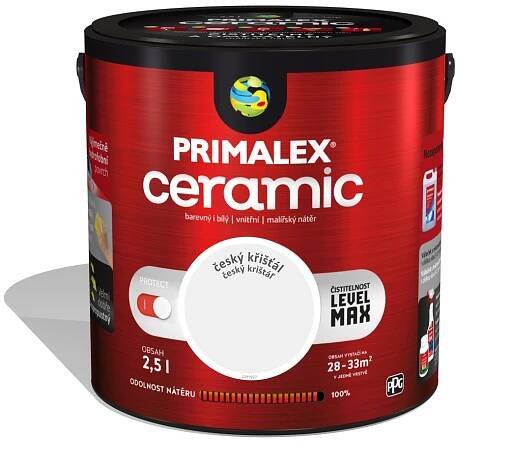 Primalex Vnitřní malířský nátěr Ceramic Český křišťál 2,5 l nakoupit u OBI