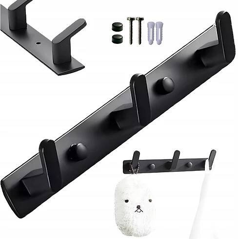 VĚŠÁK NA OBLEČENÍ KUCHYŇSKÝ RUČNÍK DO KOUPELNY NÁSTĚNNÝ LOFT STĚNA 24,5 cm