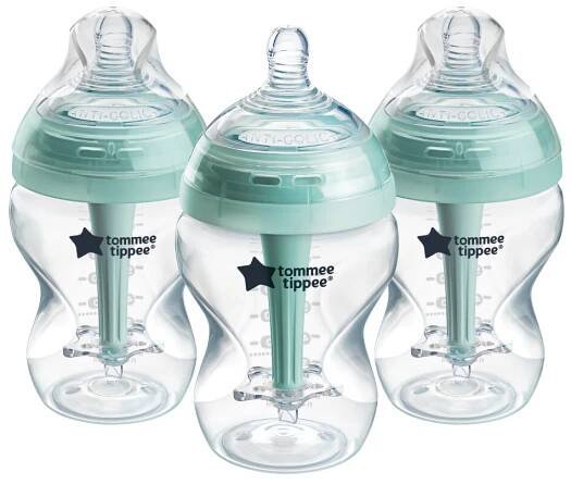 Tommee Tippee ADVANCED ANTI-COLIC Samosterilizační kojenecká lahev, pomalý průtok 260ml, 0m+, 3ks